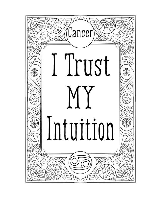 Cancer: Your Cosmic Coloring Book by Mecca Woods: Paperback; 48 pages / English
