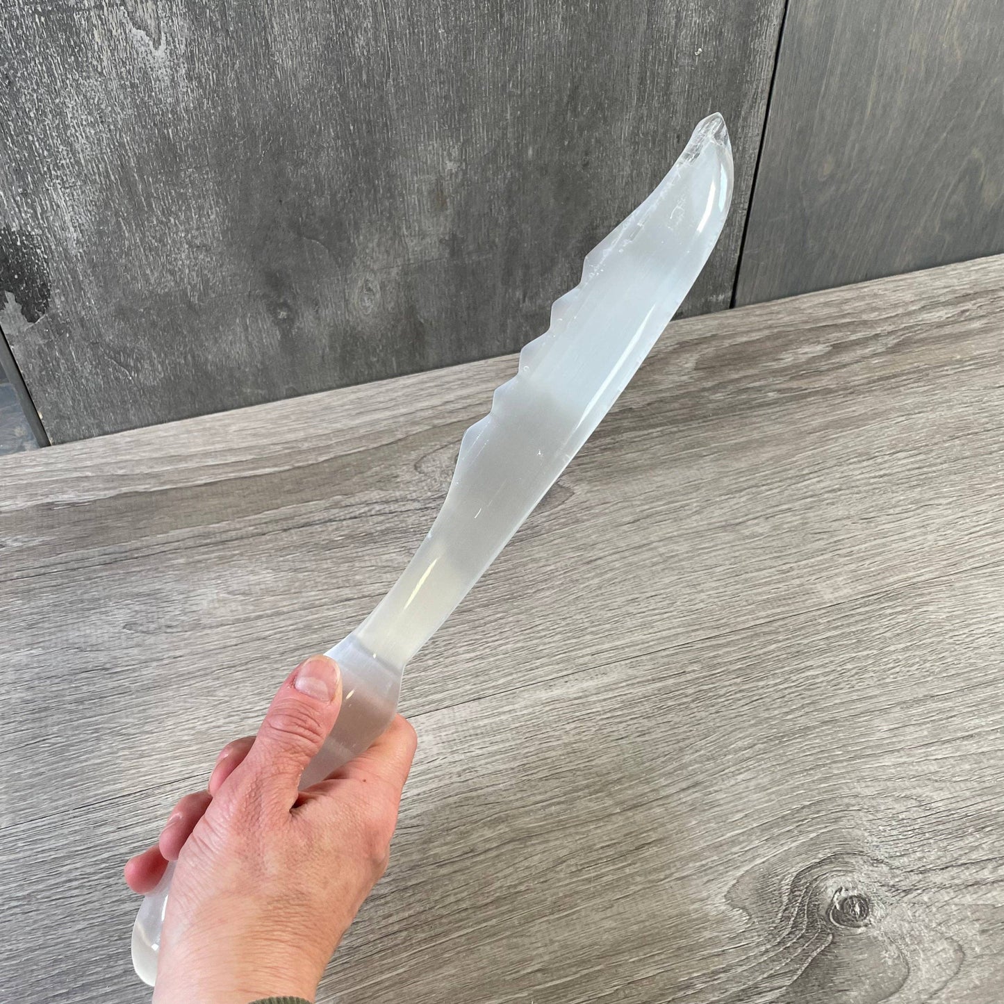 Selenite Polished Wands and Athame Blades -5.75 inches