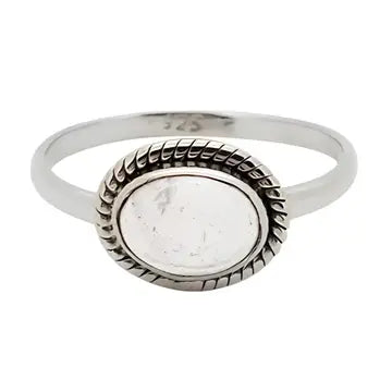 Rose Quartz Sterling Silver Ring