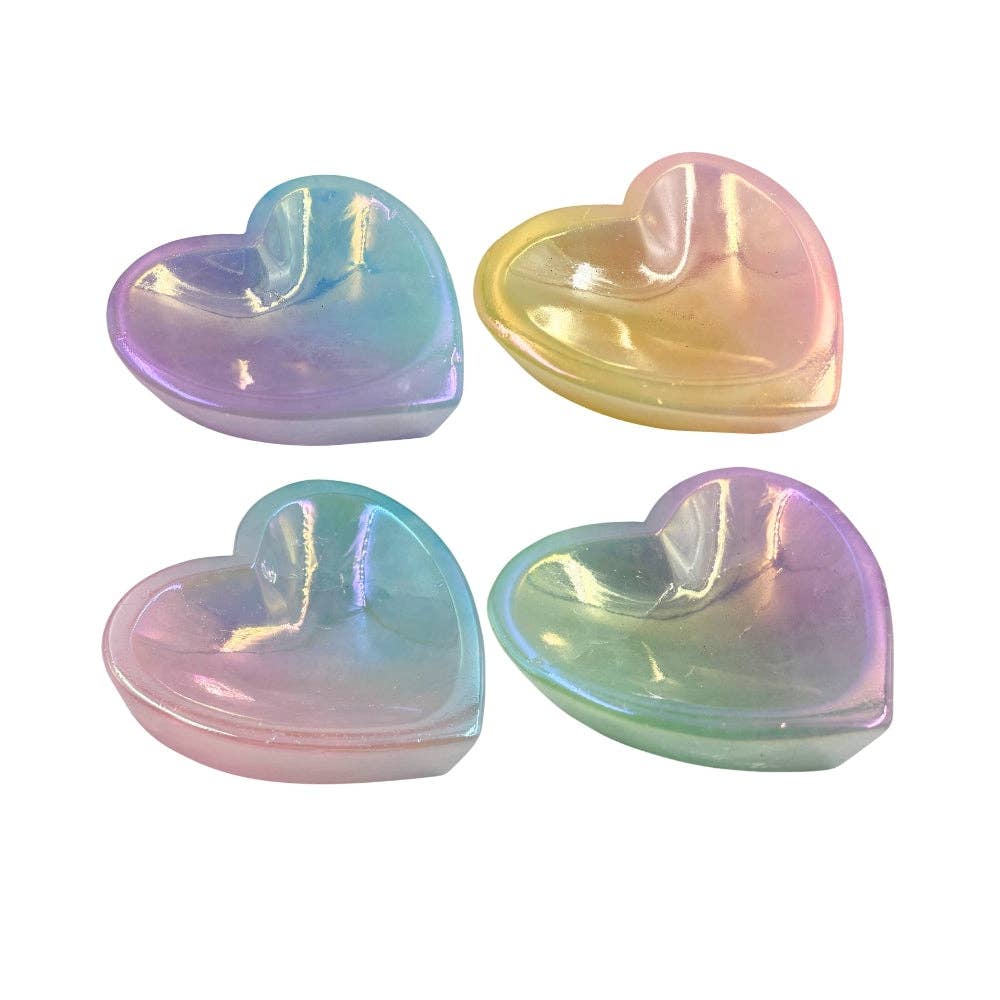 Heart- Aura Rose Quartz Trinket Dish