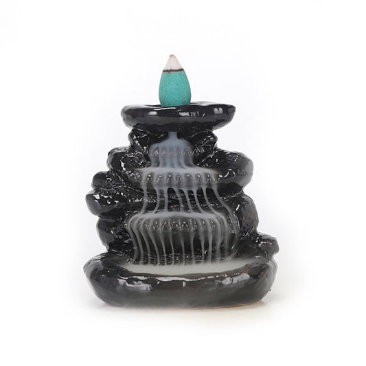 Ceramic Backflow Burner: Emerald Falls
