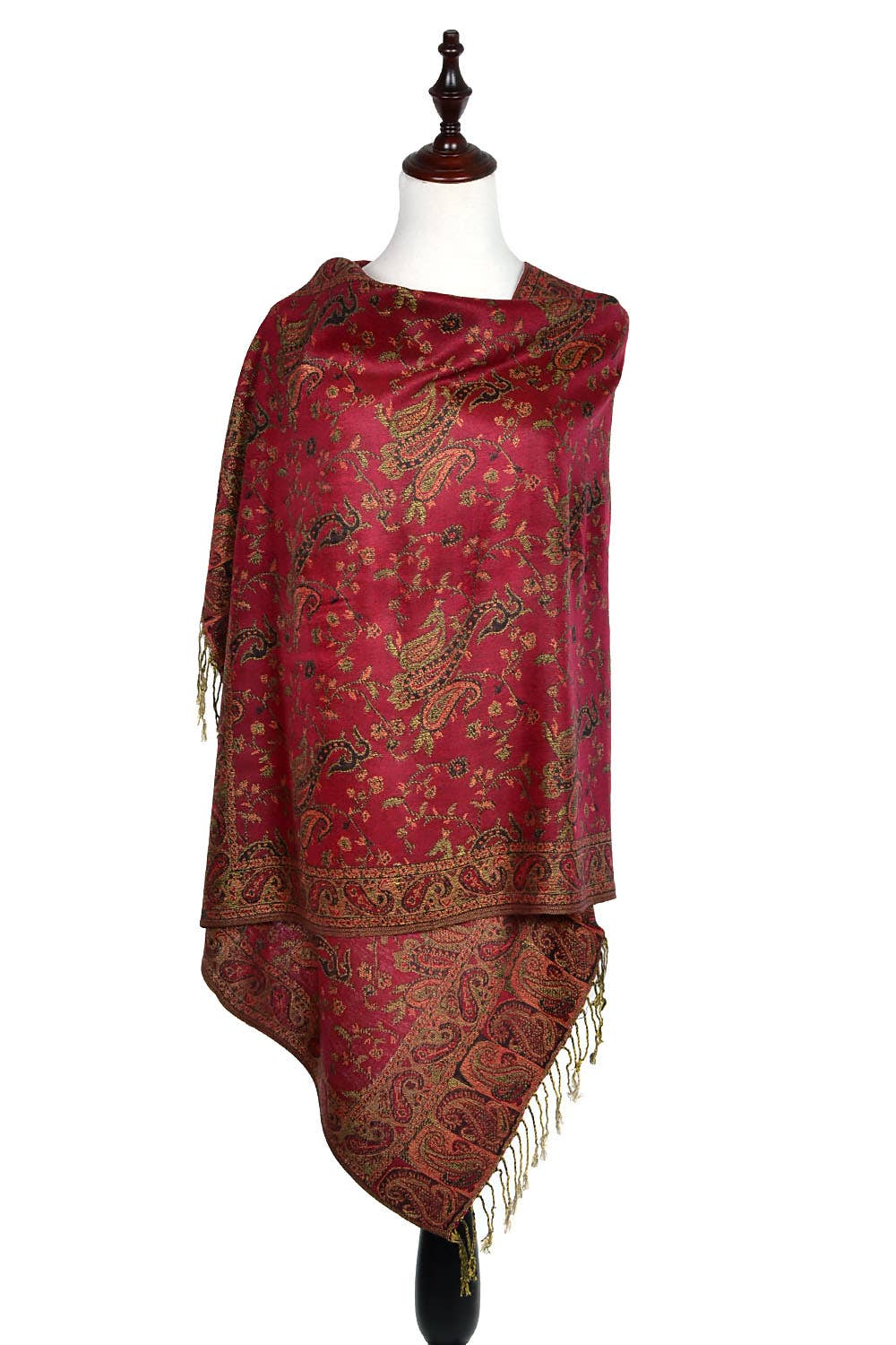 023_2 - One Piece Pasiley Print Pashmina Shawl Scarf