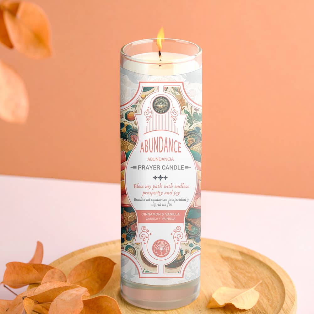 Abundance Prayer Candle 8" (9.5 oz)