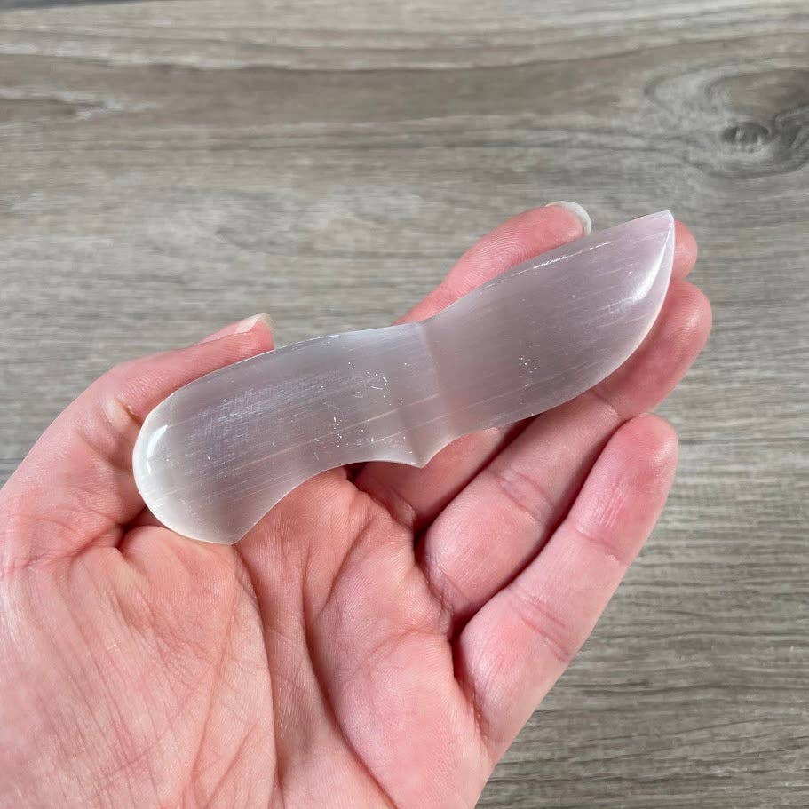 Selenite Polished Wands and Athame Blades -5.75 inches