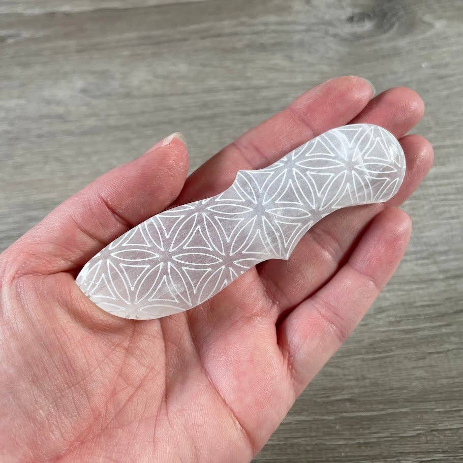Selenite Polished Wands and Athame Blades -5.75 inches
