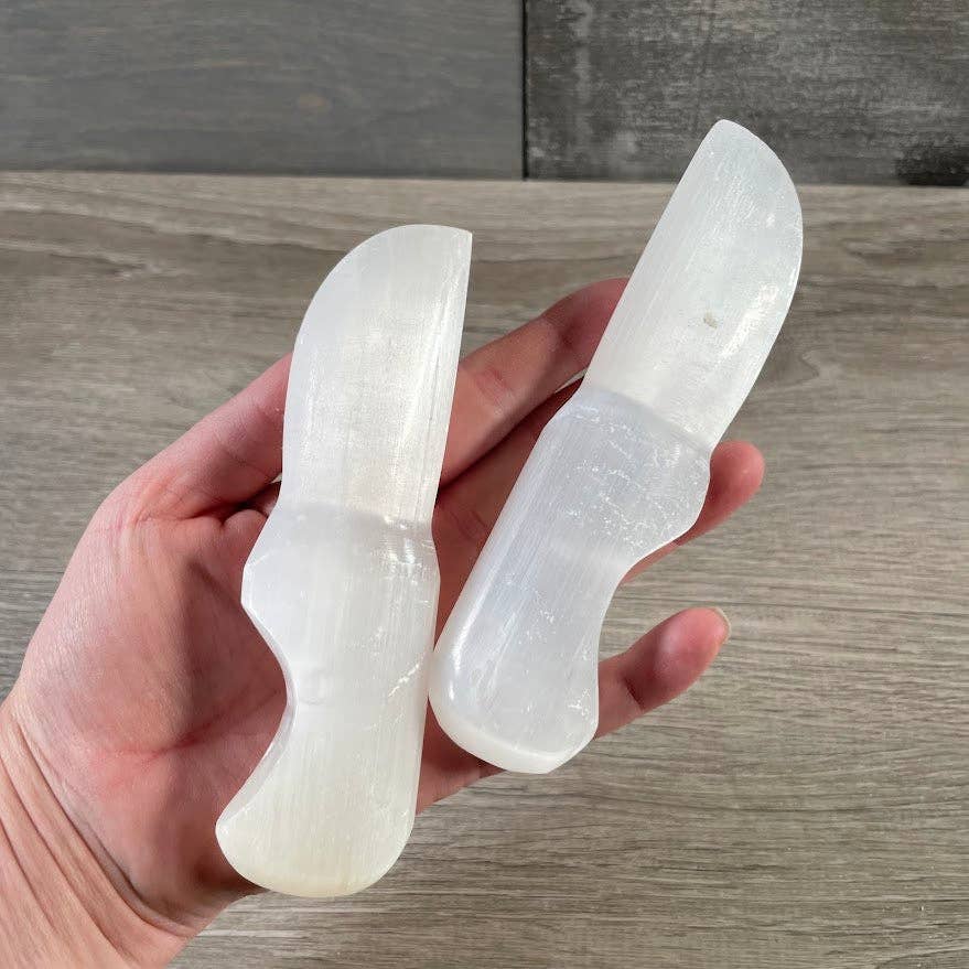 Selenite Polished Wands and Athame Blades –5.75 inches