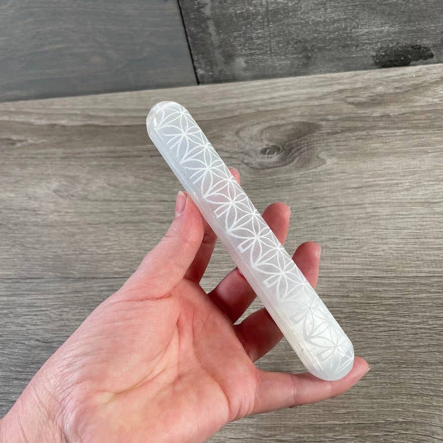 Selenite Polished Wands and Athame Blades -5.75 inches