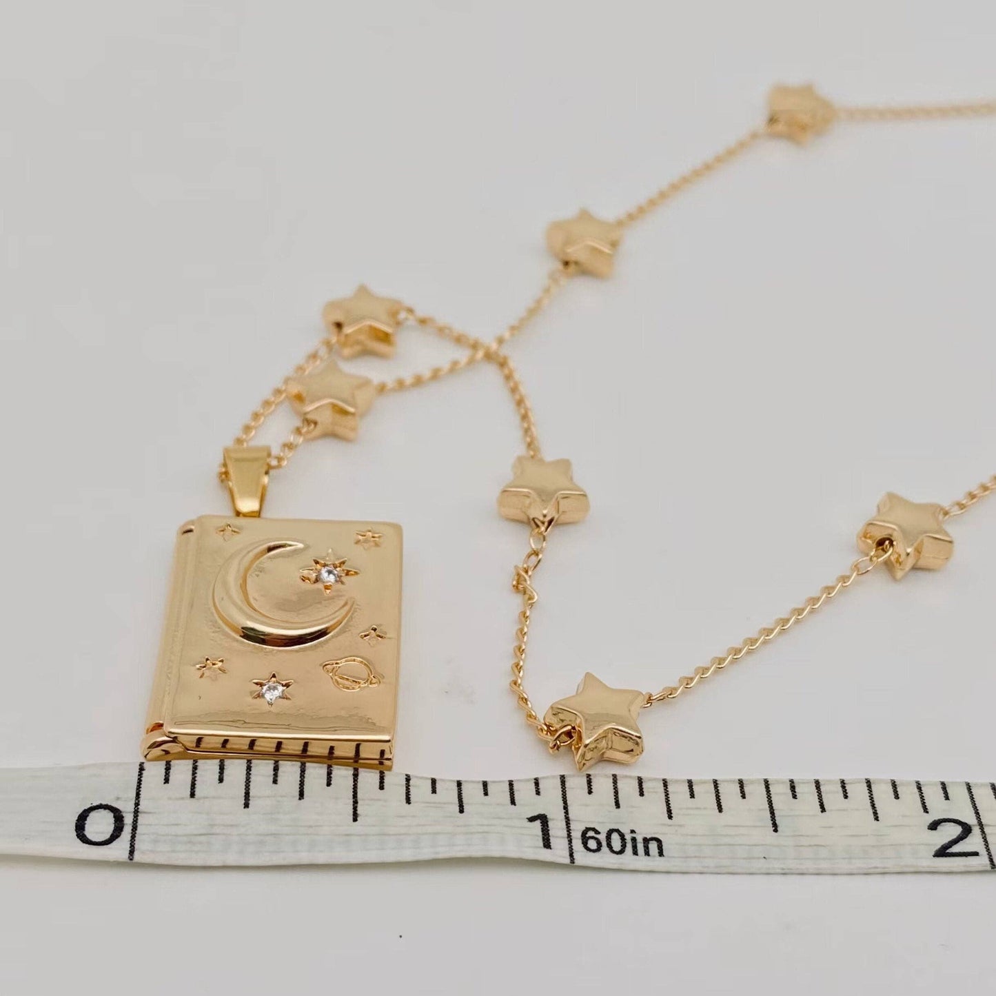 "You're My Soulmate" Star Moon Album Pendant Necklace - MS