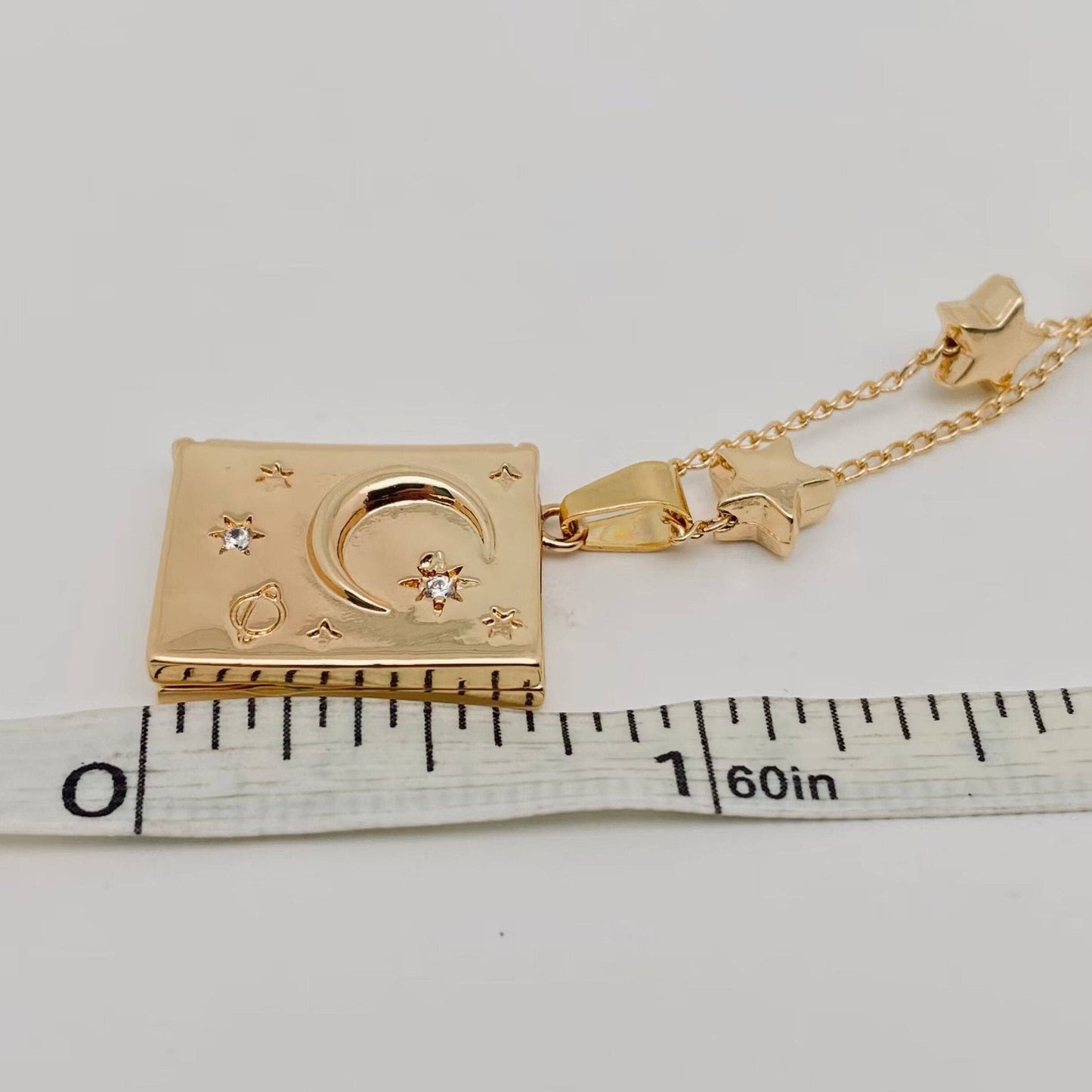 "You're My Soulmate" Star Moon Album Pendant Necklace - MS