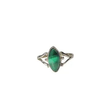Malachite Sterling Silver Ring