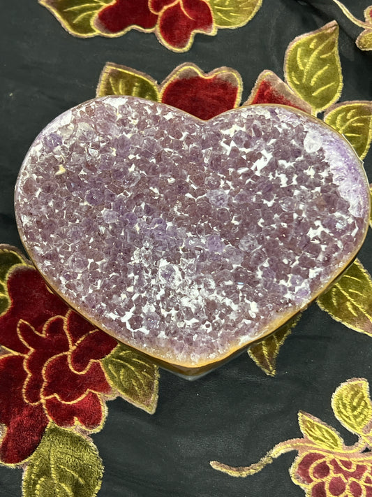 Amethyst Lg Heart;340