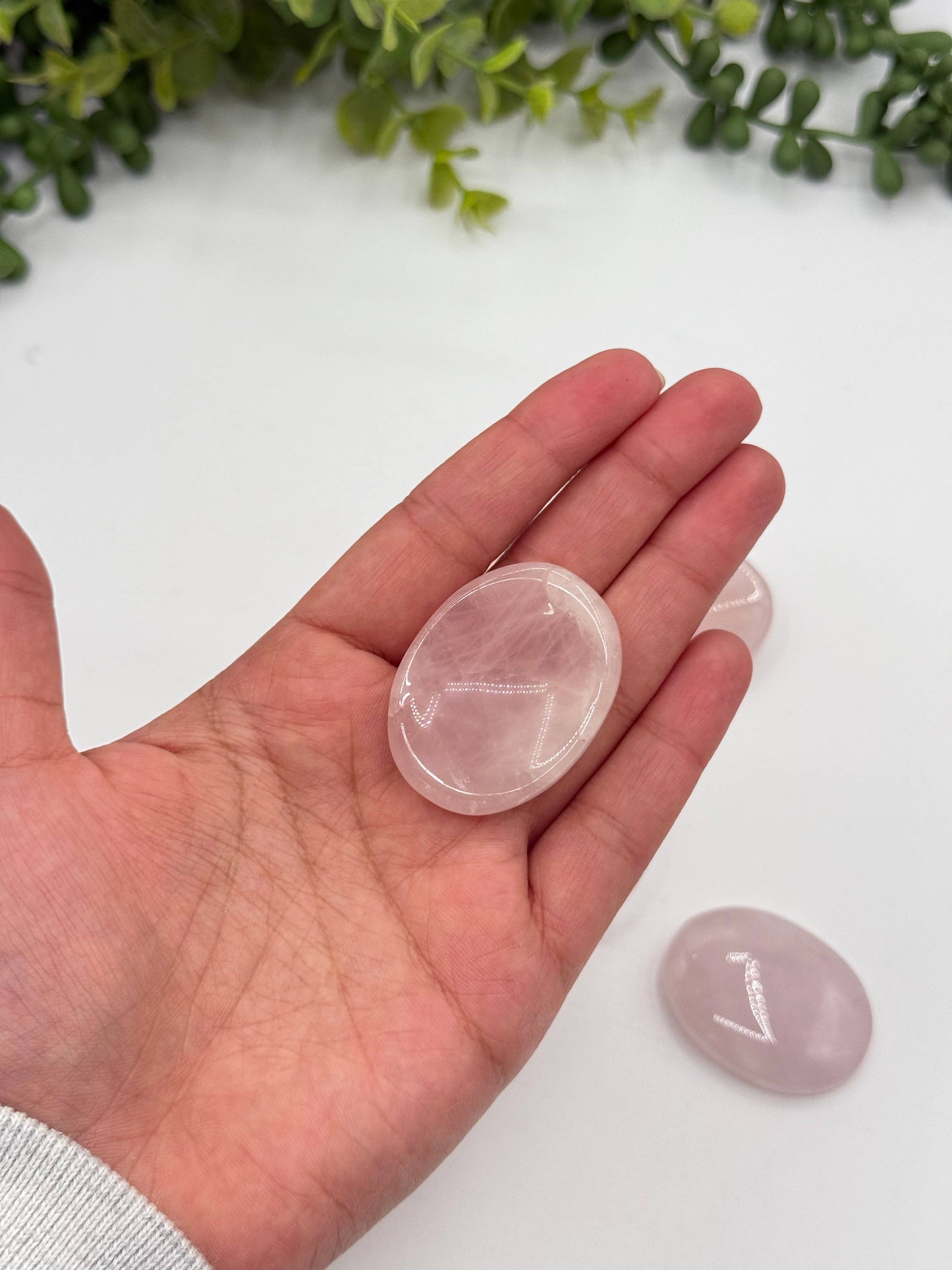 Rose Quartz Intention Stones 40x30x8mm