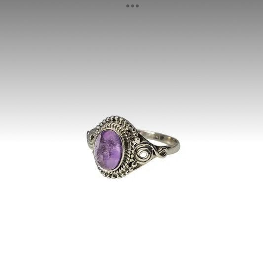 Amethyst Sterling Silver Ring