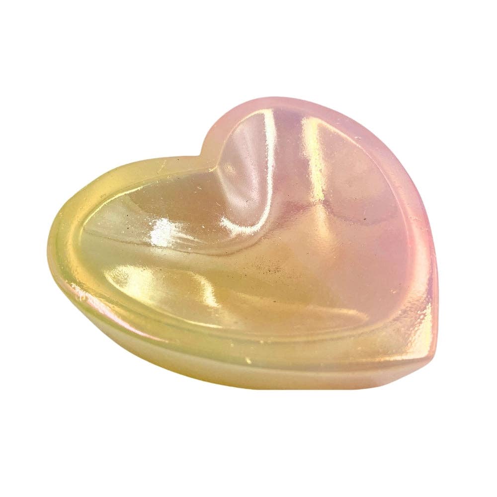 Heart- Aura Rose Quartz Trinket Dish