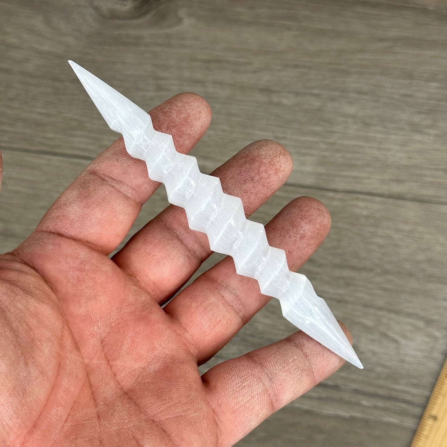 Selenite Polished Wands and Athame Blades -5.75 inches
