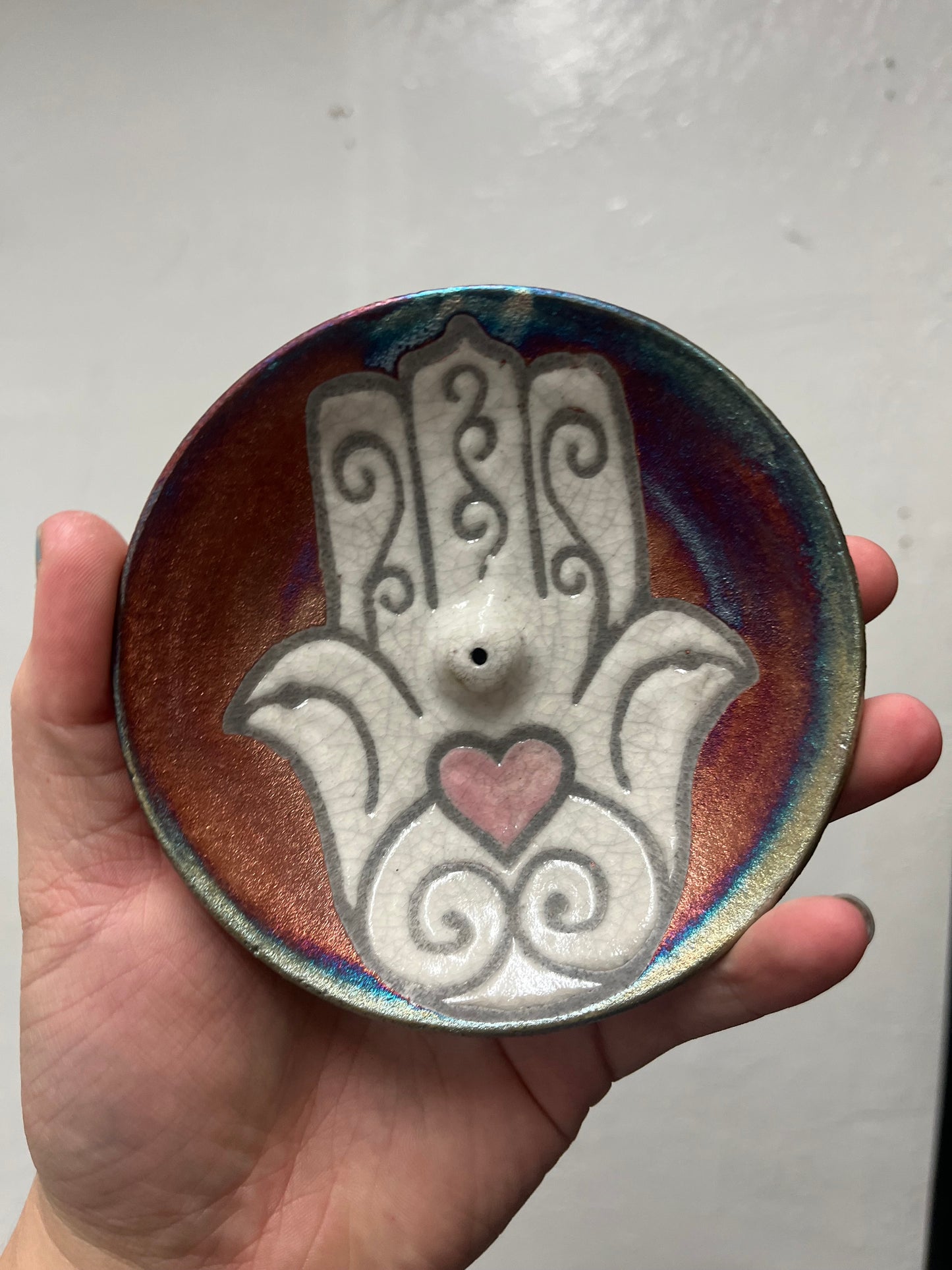 Raku Incense Burner