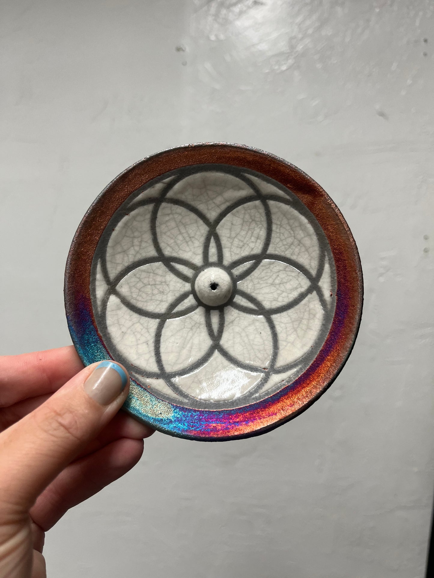 Raku Incense Burner