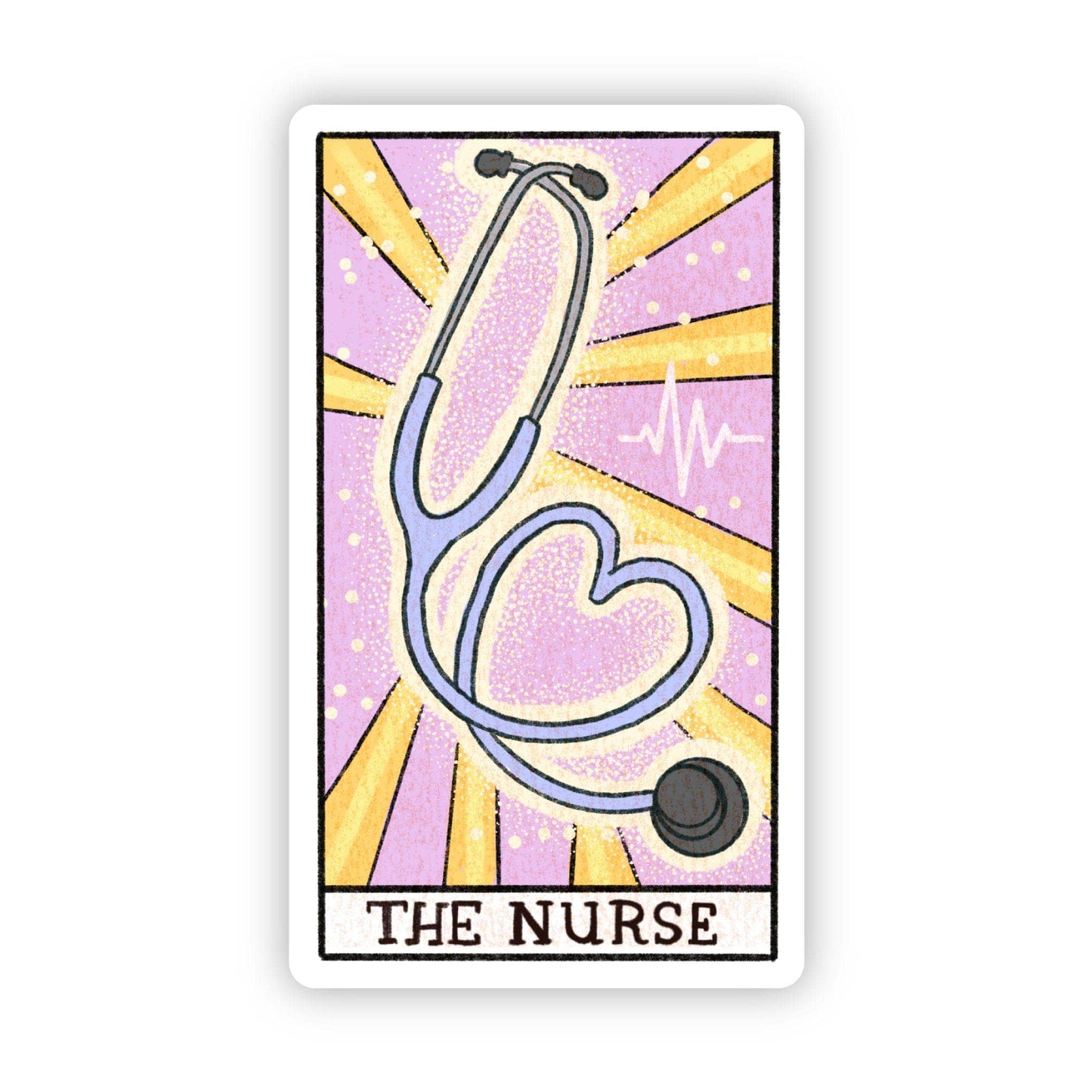 "The nurse" tarot card sticker