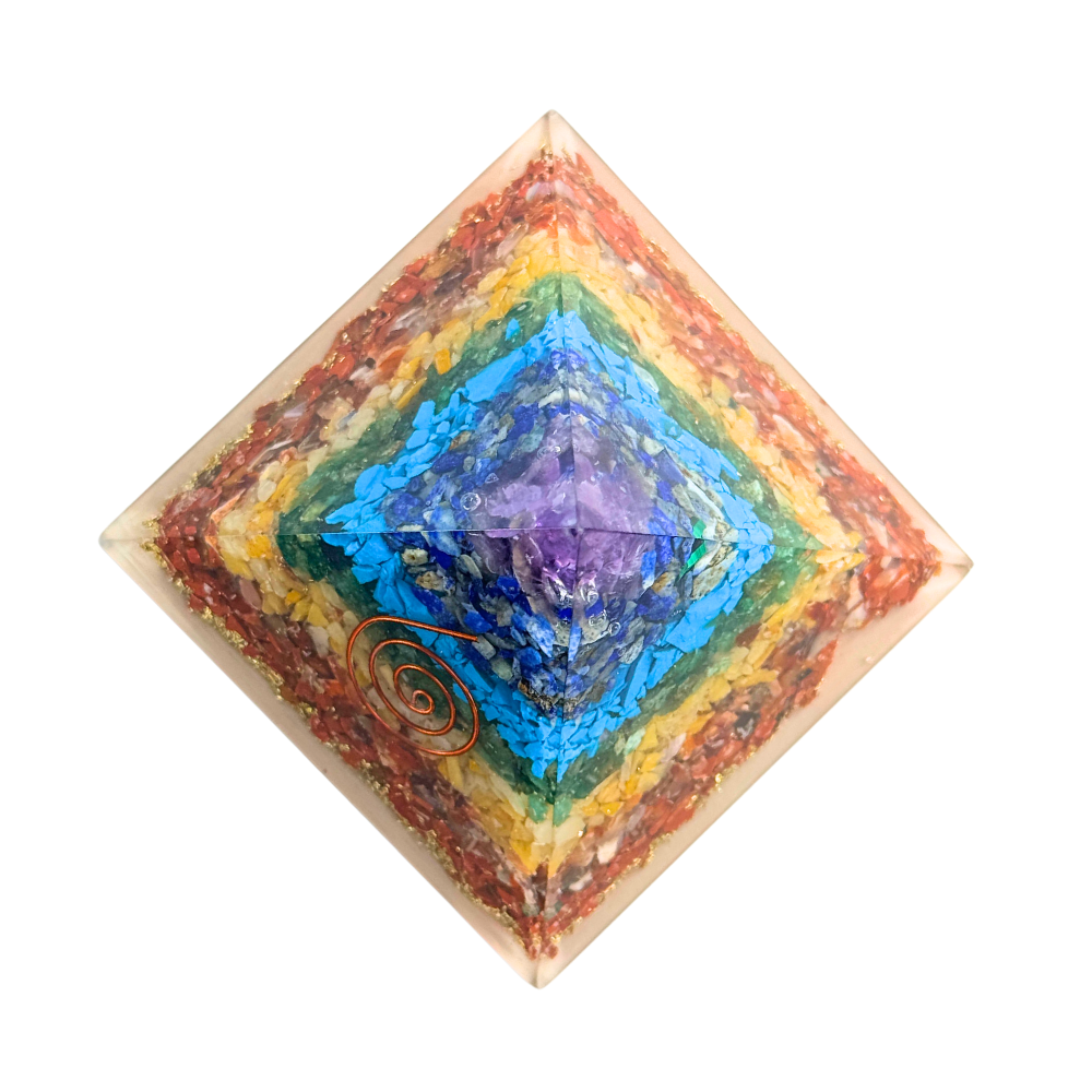 7 Chakra-Orgonite Pyramid