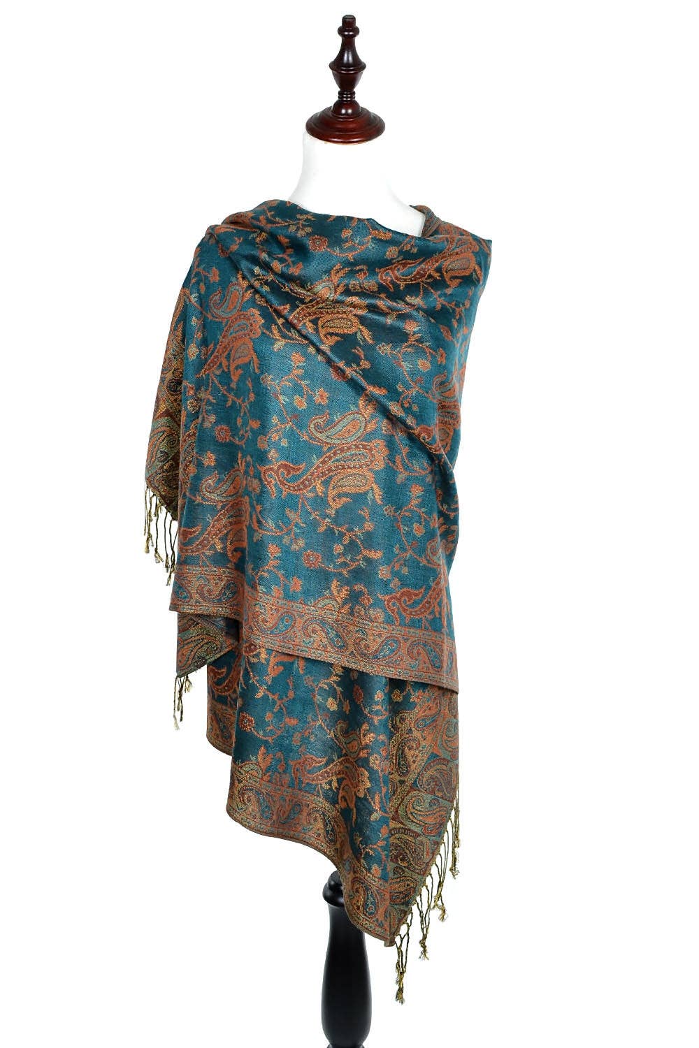023_21 - One Piece Pasiley Print Pashmina Shawl Scarf