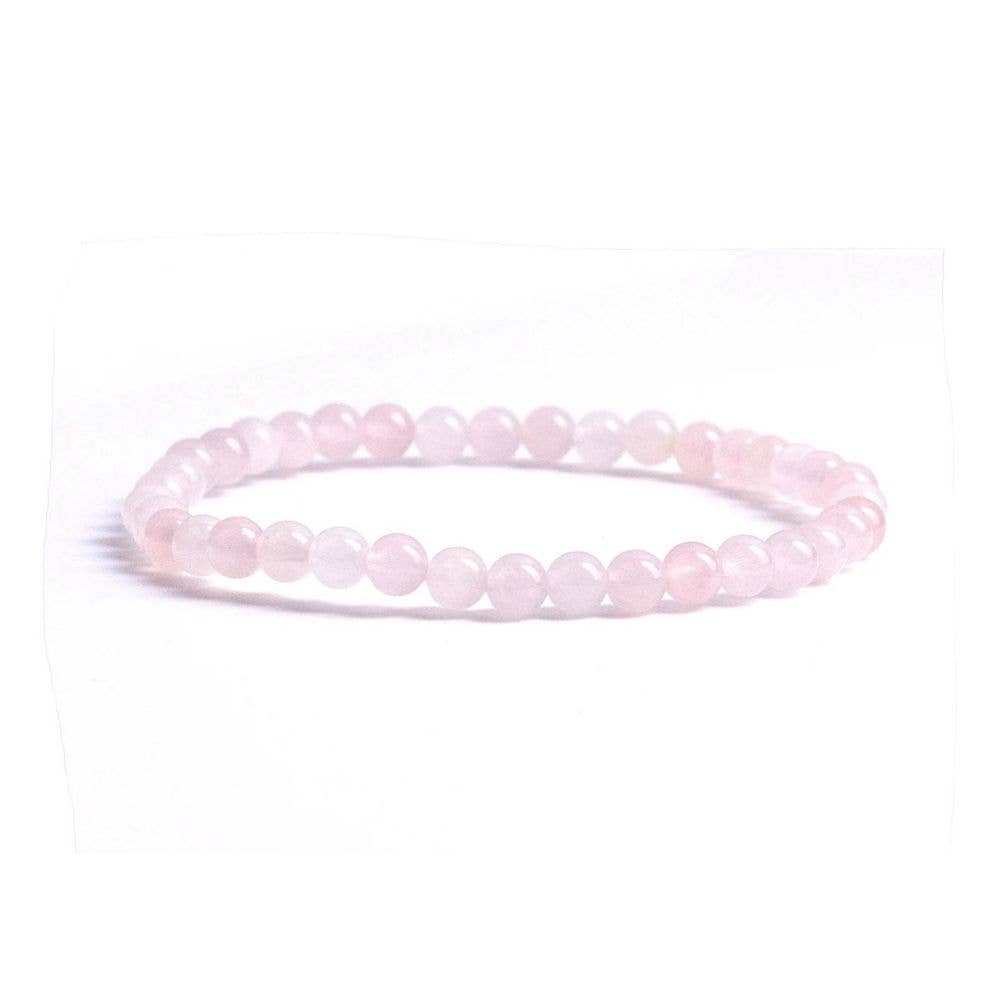 Rose Quartz -Crystal Bracelet - 4mm