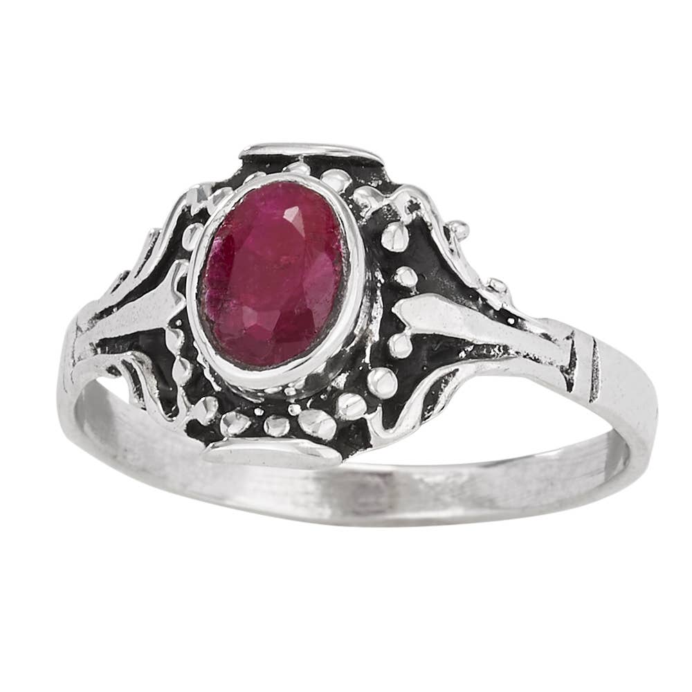 Ruby Nights Sterling Silver Ring: 6