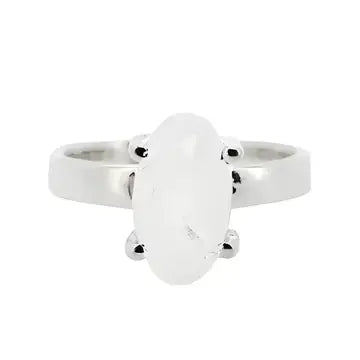 Moonstone Faceted Sterling Ring