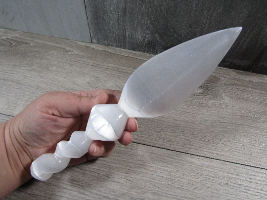 Selenite Polished Wands and Athame Blades -5.75 inches