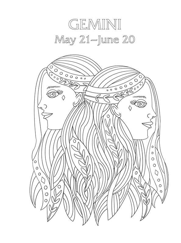 Gemini: Your Cosmic Coloring Book by Mecca Woods: Paperback; 48 pages / English