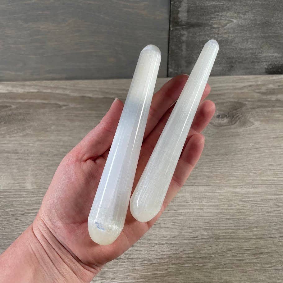 Selenite Polished Wands and Athame Blades -5.75 inches