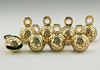 Om Carved Ghungroo Bells