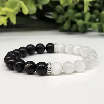 Shungite & Selenite 8mm Bracelet