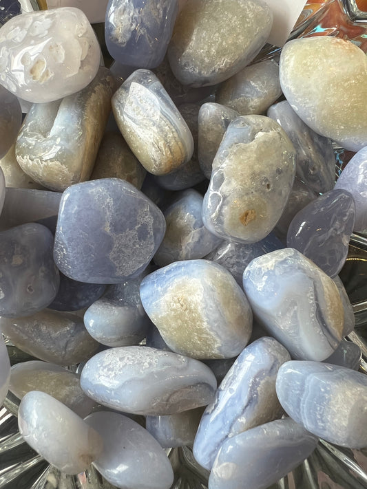 Blue Lace Agate - Tumbled