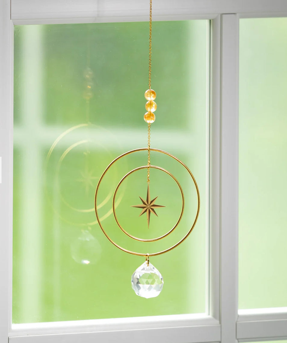 Suncatcher - Radiant Star, Yellow Stone