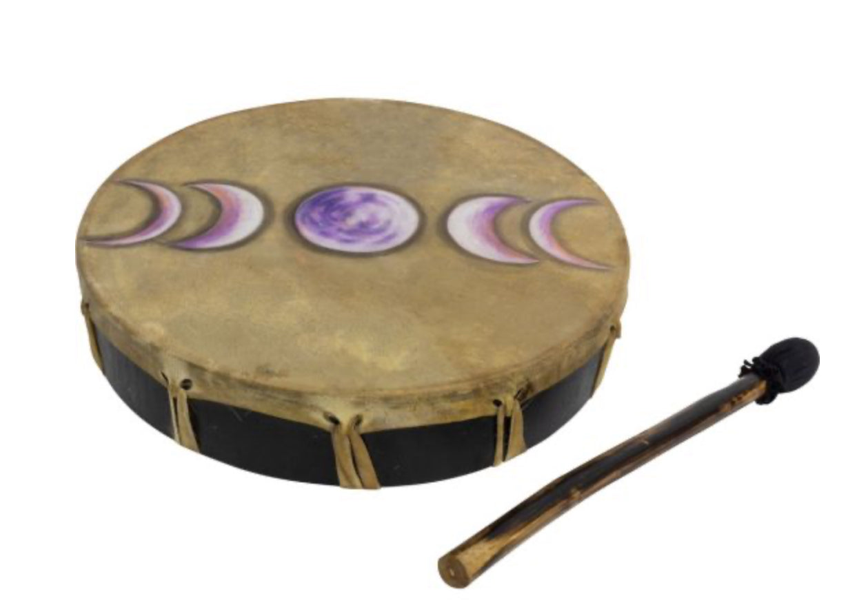 Ceremonial Drum- Moon Phases