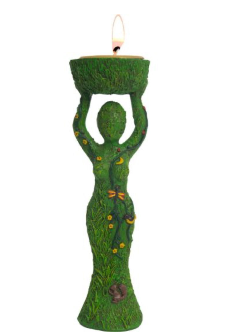 T- Light Holder Nurturing Goddess Figurine
