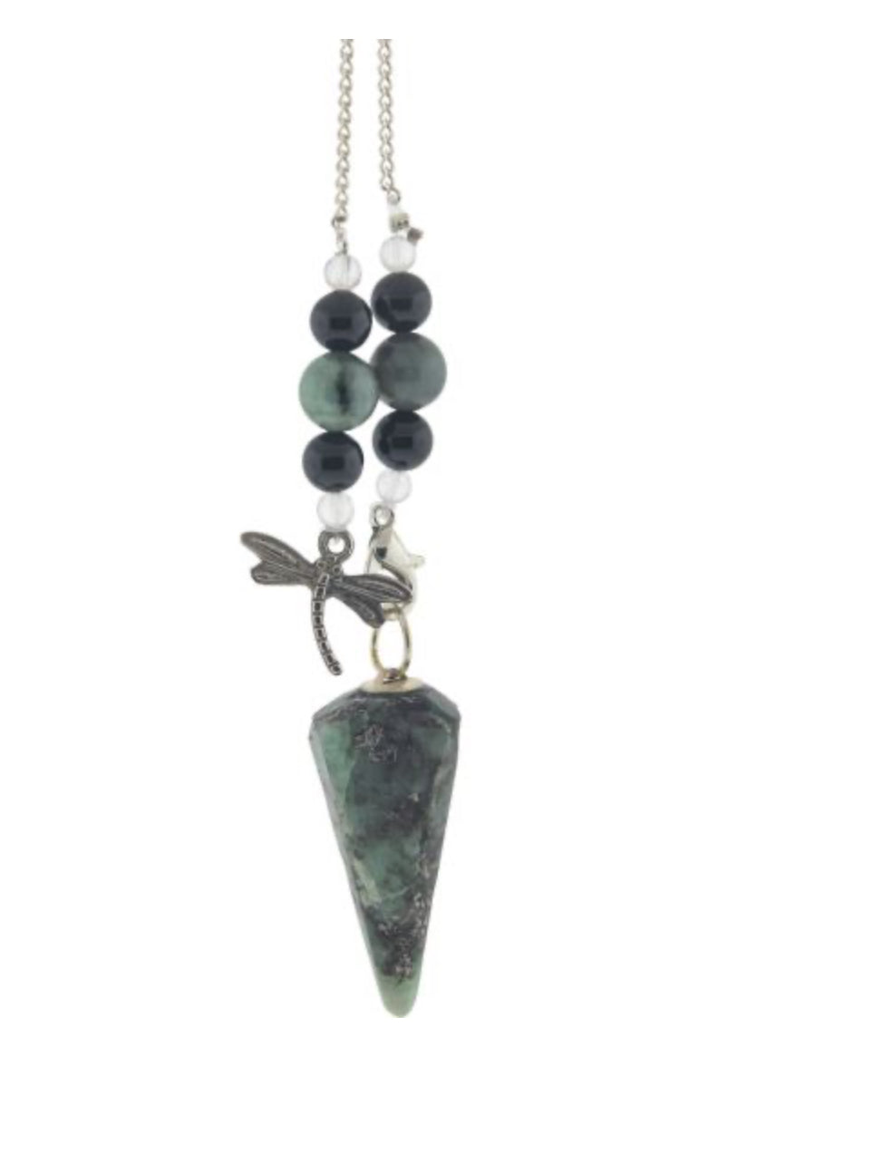 Pendulum Hexagonal Emerald - Dragonfly