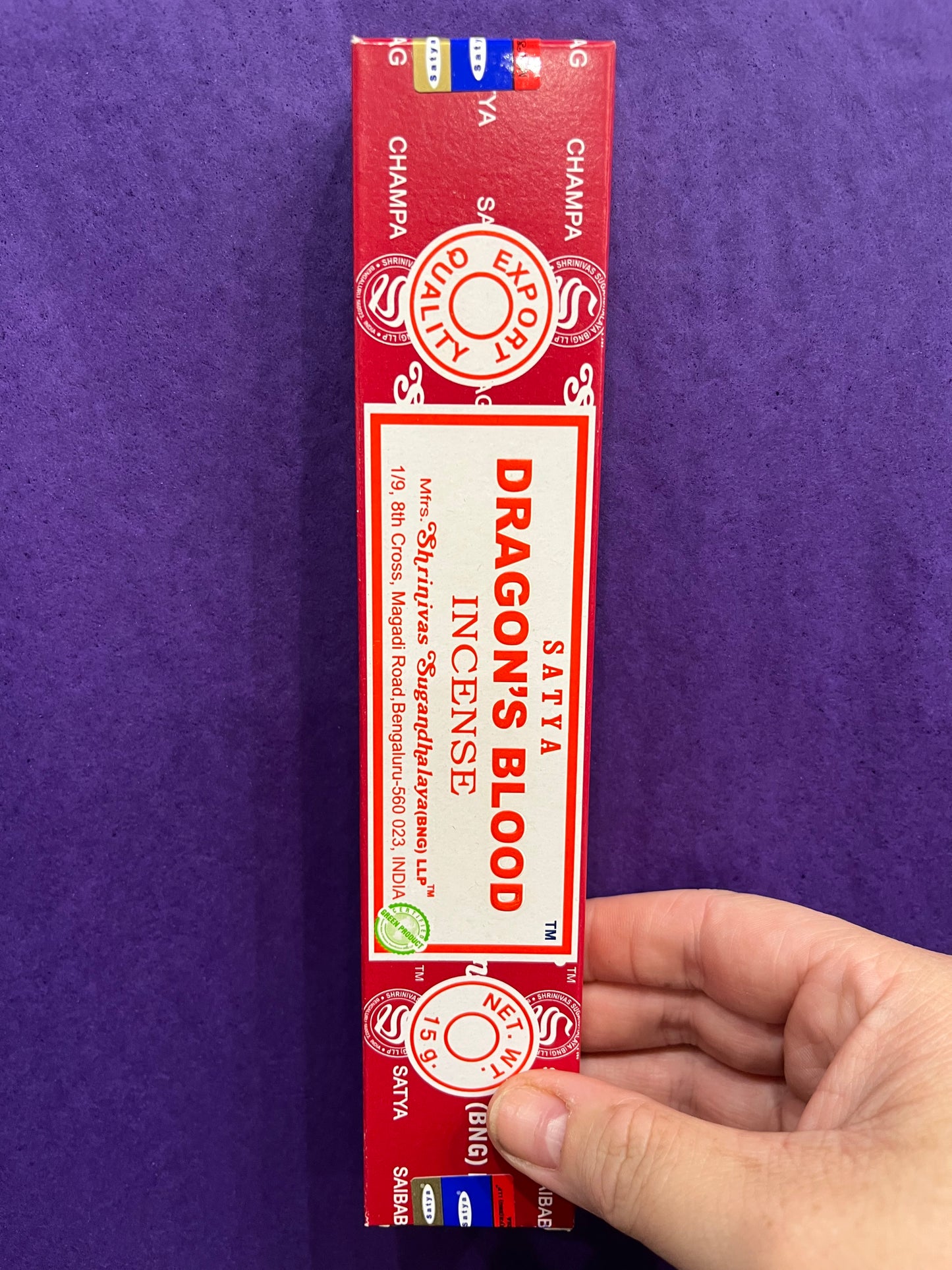 Dragon's Blood Nag Champa-15gr Box