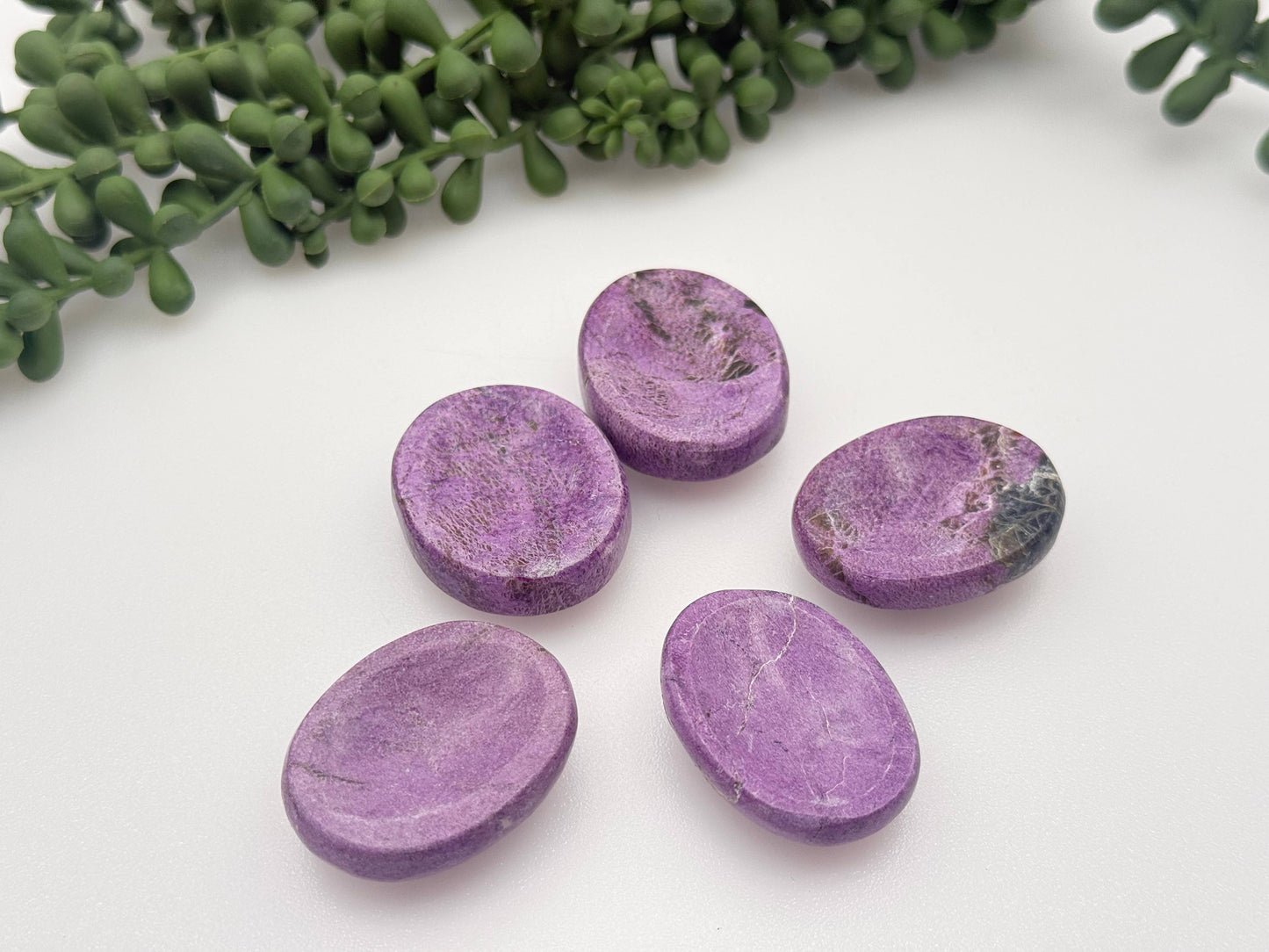 Stichtite Worry Stones 40x30x8mm