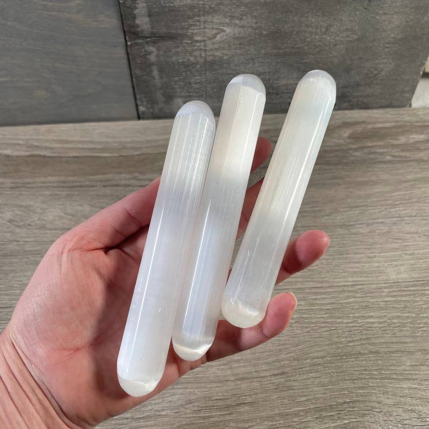 Selenite Polished Wands and Athame Blades -5.75 inches