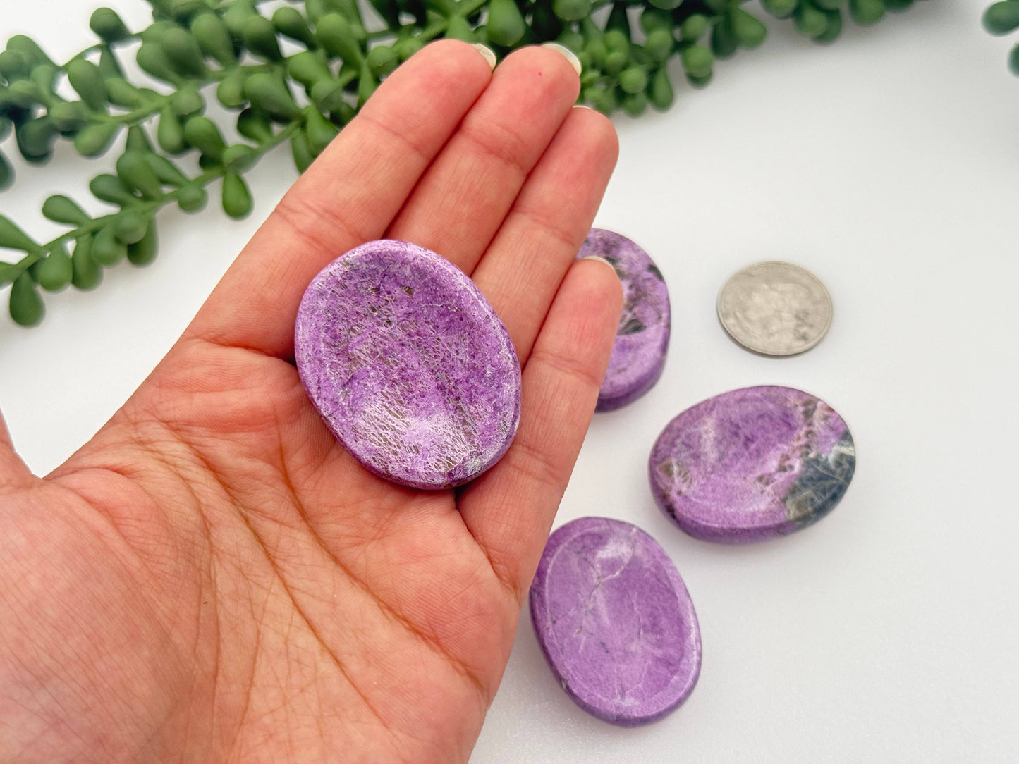 Stichtite Worry Stones 40x30x8mm