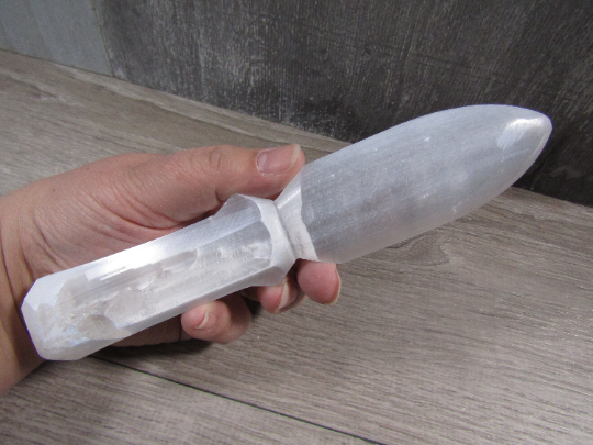 Selenite Polished Wands and Athame Blades -5.75 inches