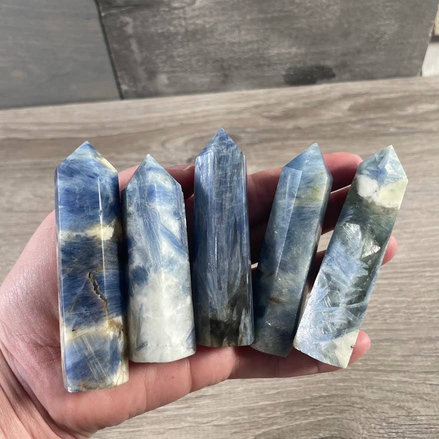 Lapis Lazuli -Gemstone Obelisks 3–4 oz