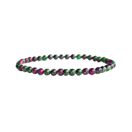 Ruby Zoisite -Crystal Bracelet - 4mm