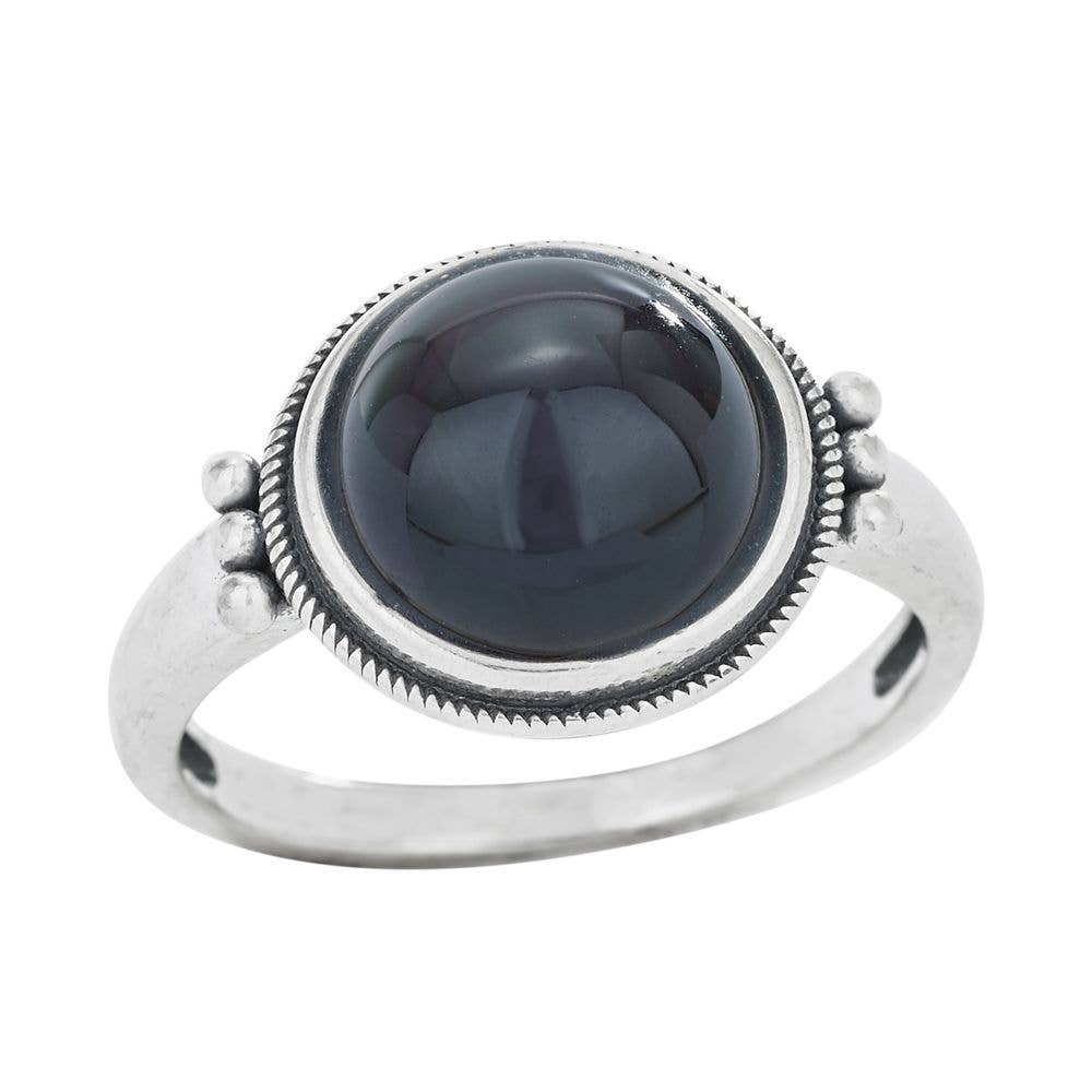Dark Abyss Obsidian Ring: 7