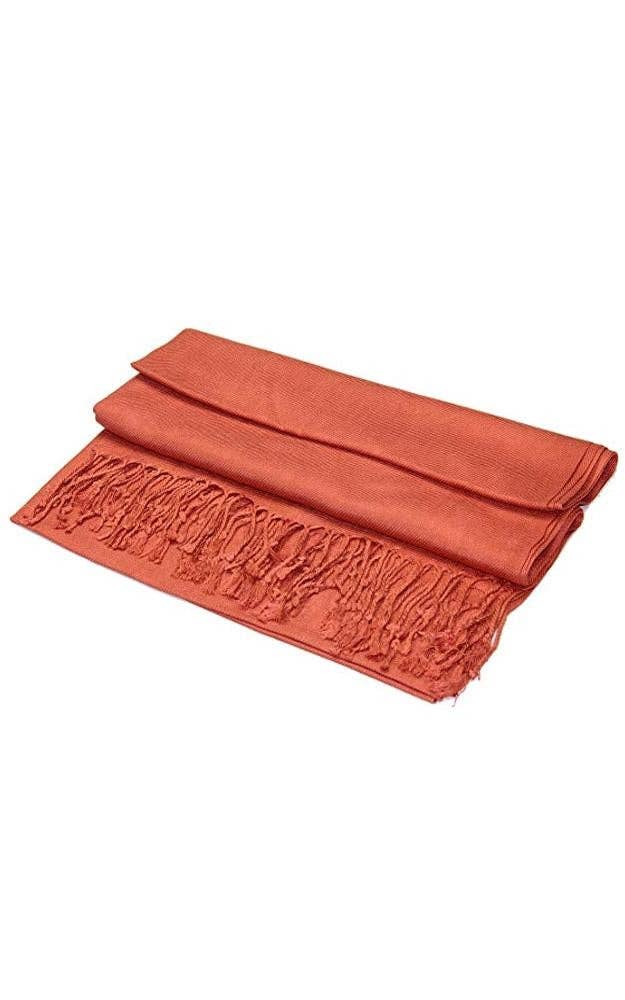 C66 - One Piece Rust Color Fashion Pashmina Shawl Scarf