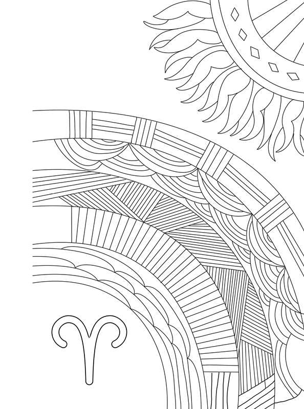 Aries: Your Cosmic Coloring Book by Mecca Woods: Paperback; 48 pages / English