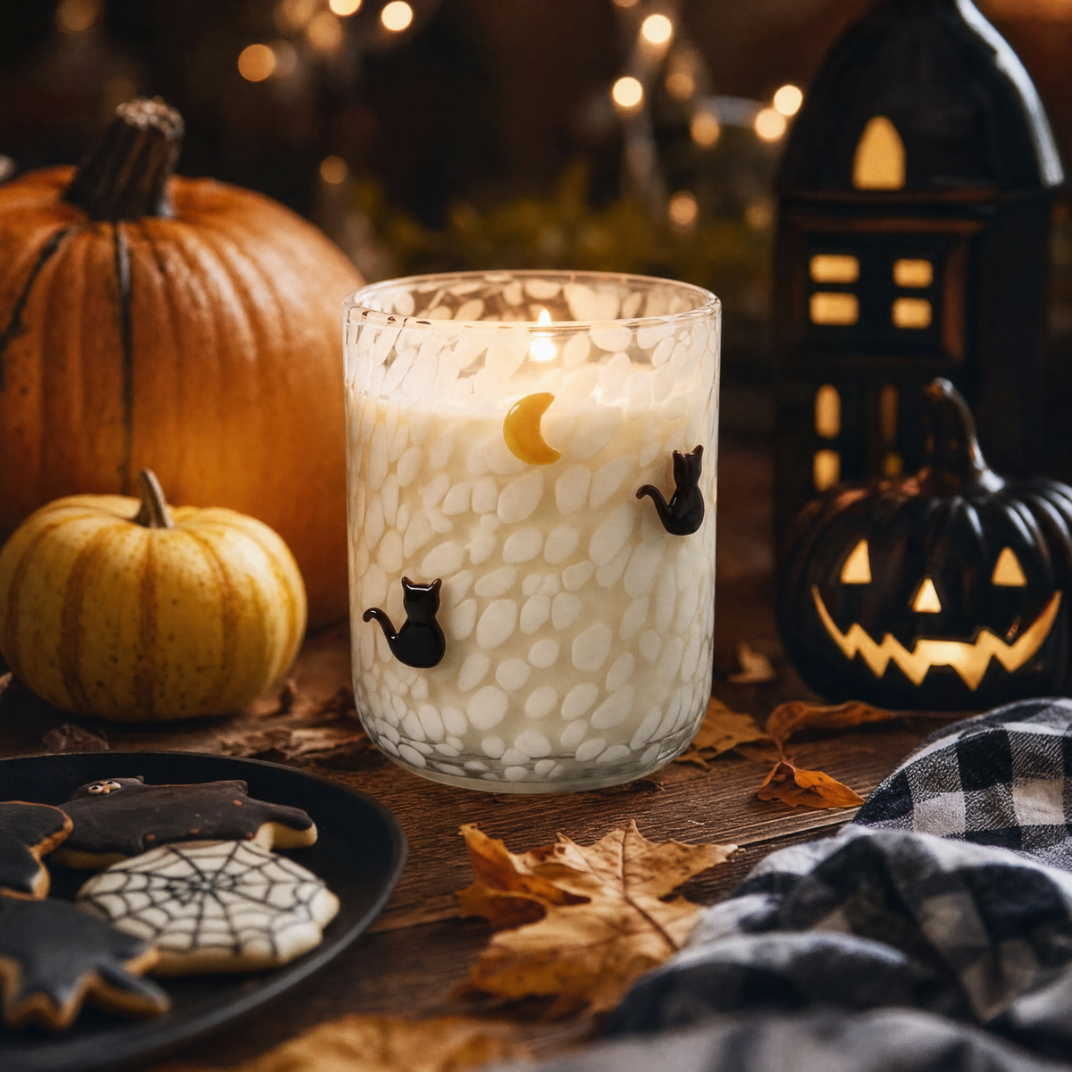 Black Cat & Moon  12oz  Icon Candle