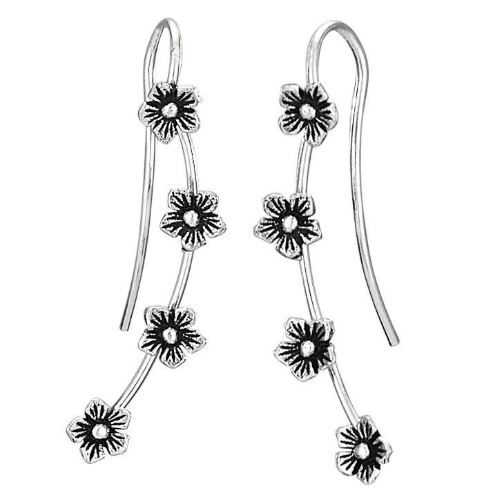 Branch in Bloom Sterling Silver Earrings