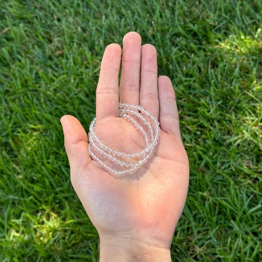 Clear Quartz - Crystal Bracelet - 4mm